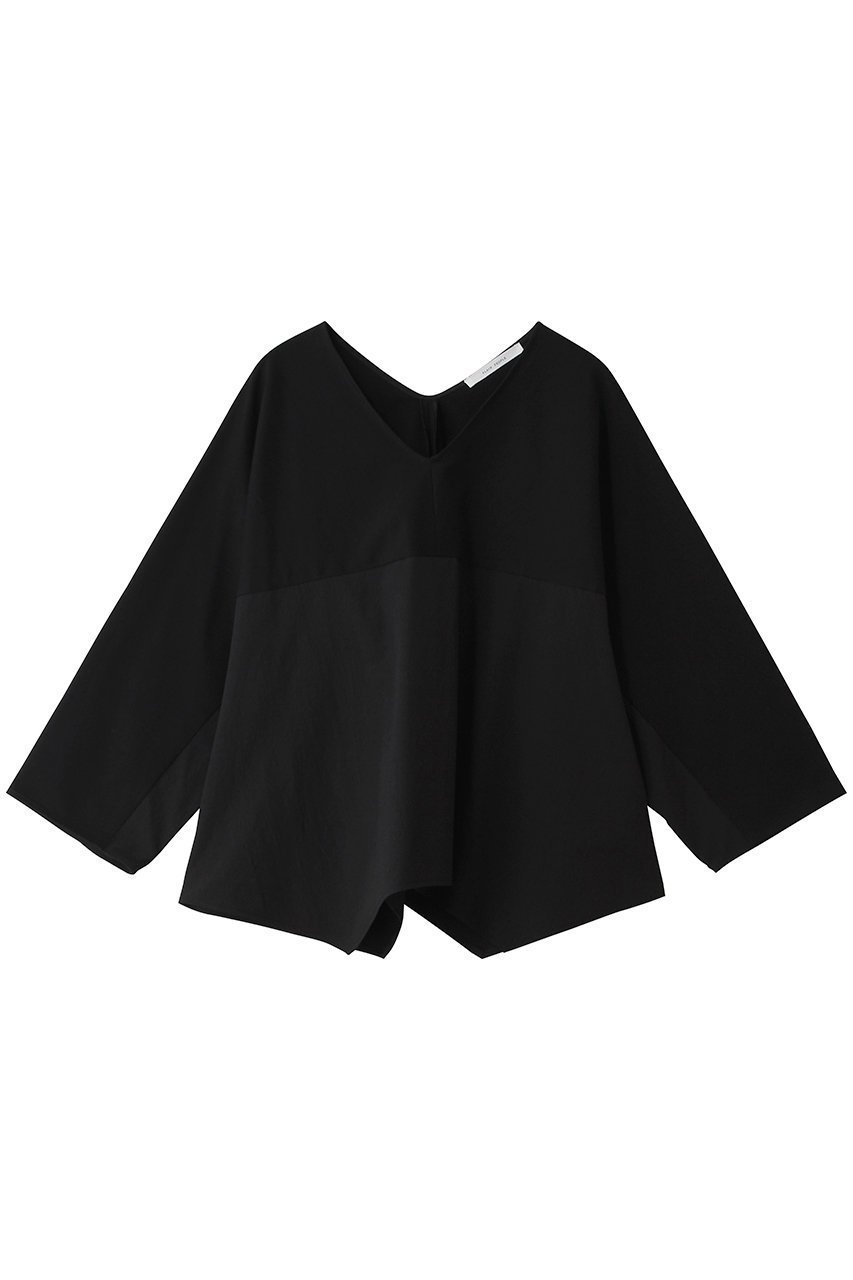 【プレインピープル/PLAIN PEOPLE】のオーガニックヘビージャージー切替ドルマンプルオーバー インテリア・キッズ・メンズ・レディースファッション・服の通販 founy(ファニー) 　ファッション　Fashion　レディースファッション　Fashion for Women　トップス・カットソー　Cut & Sew Tops　シャツ・ブラウス・オフィスカジュアル　Elegant Blouses & Button-Ups　ロングTシャツ・Tシャツ　Longline T-Shirts & Tees　カジュアルプルオーバー・ニットトップス　Pullovers & Knit Tops / Casual Pullovers　カットソー・ベーシックTシャツ　Cut-and-Sewn Tops / Stretch Tees & Basics　シンプル　Simple, Minimal　スリーブ　Sleeve, Long Sleeve / Short Sleeve　ドッキング　Docking, Mixed Material　ロング　Long, Long-Length　切替　Switching, Contrast Panel　新作・新入荷　New Arrivals / New In　ブラック×ブラック|ID: prp329100004873763 ipo3291000000036352439