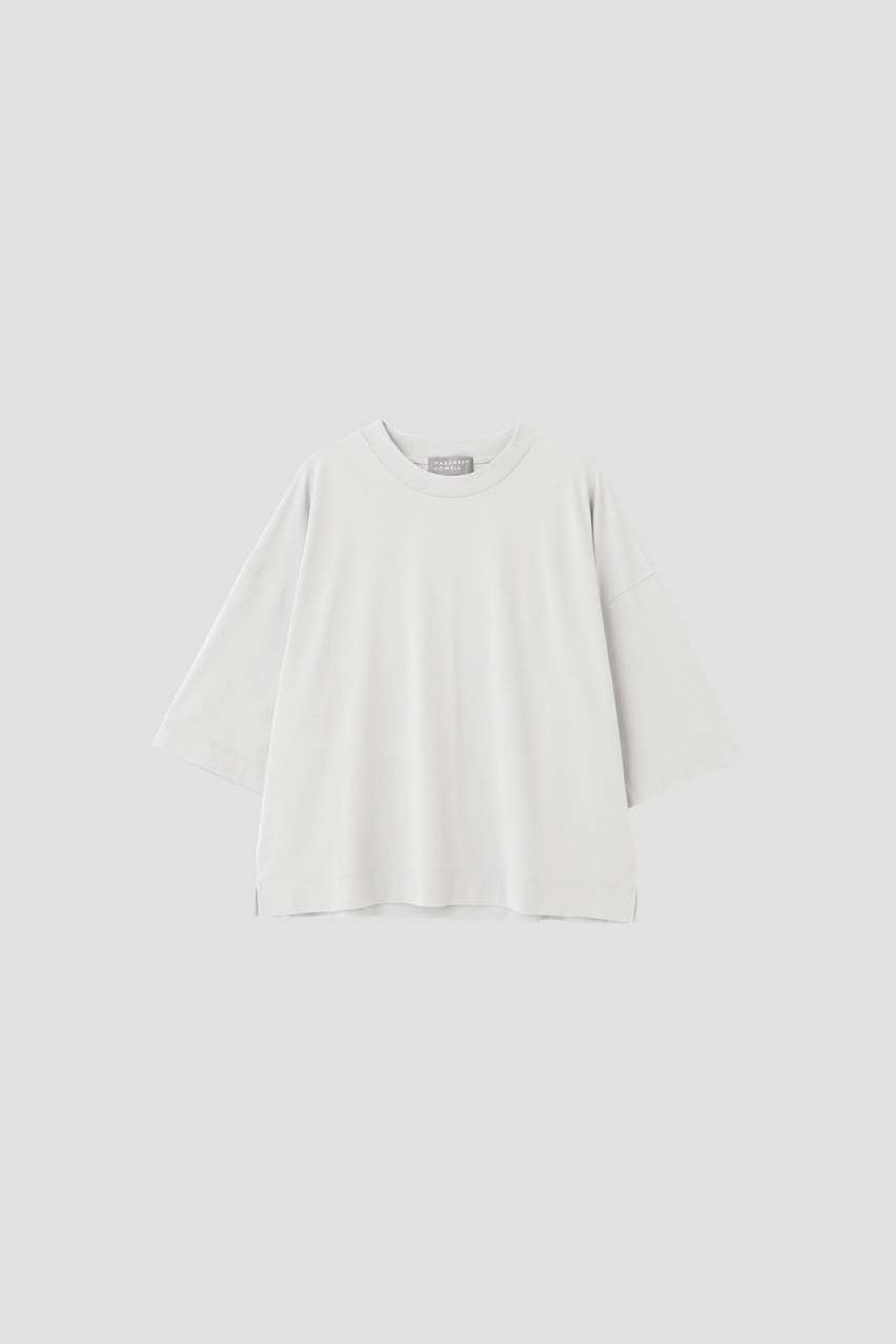 【マーガレットハウエル/MARGARET HOWELL】のLIGHT DENSE COTTON JERSEY 人気、トレンドファッション・服の通販 founy(ファニー) 　ファッション　Fashion　レディースファッション　Fashion for Women　トップス・カットソー　Cut & Sew Tops　シャツ・ブラウス・オフィスカジュアル　Elegant Blouses & Button-Ups　ロングTシャツ・Tシャツ　Longline T-Shirts & Tees　カットソー・ベーシックTシャツ　Cut-and-Sewn Tops / Stretch Tees & Basics　カットソー　Cut and Sewn Top　ショート　Short, Short Length　スリーブ　Sleeve, Long Sleeve / Short Sleeve　フォルム　Silhouette, Form　エレガント 上品　Elegant　夏　Summer　新作・新入荷　New Arrivals / New In　other-4|ID: prp329100004873781 ipo3291000000036352575