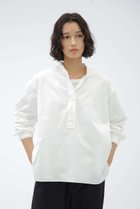 【マーガレットハウエル/MARGARET HOWELL】のFINE COTTON POPLIN 人気、トレンドファッション・服の通販 founy(ファニー) ファッション Fashion レディースファッション Fashion for Women トップス・カットソー Cut & Sew Tops シャツ・ブラウス・オフィスカジュアル Elegant Blouses & Button-Ups なめらか Smooth, Silky Texture シンプル Simple, Minimal スリーブ Sleeve, Long Sleeve / Short Sleeve ベーシック Basic, Essential ロング Long, Long-Length 新作・新入荷 New Arrivals / New In thumbnail ホワイト|ID: prp329100004873783 ipo3291000000036352583
