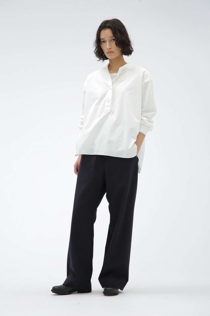【マーガレットハウエル/MARGARET HOWELL】のFINE COTTON POPLIN 人気、トレンドファッション・服の通販 founy(ファニー) ファッション Fashion レディースファッション Fashion for Women トップス・カットソー Cut & Sew Tops シャツ・ブラウス・オフィスカジュアル Elegant Blouses & Button-Ups なめらか Smooth, Silky Texture シンプル Simple, Minimal スリーブ Sleeve, Long Sleeve / Short Sleeve ベーシック Basic, Essential ロング Long, Long-Length 新作・新入荷 New Arrivals / New In other-2|ID: prp329100004873783 ipo3291000000036352584