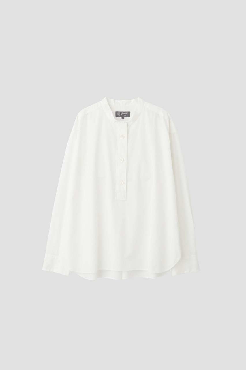 【マーガレットハウエル/MARGARET HOWELL】のFINE COTTON POPLIN 人気、トレンドファッション・服の通販 founy(ファニー) ファッション Fashion レディースファッション Fashion for Women トップス・カットソー Cut & Sew Tops シャツ・ブラウス・オフィスカジュアル Elegant Blouses & Button-Ups なめらか Smooth, Silky Texture シンプル Simple, Minimal スリーブ Sleeve, Long Sleeve / Short Sleeve ベーシック Basic, Essential ロング Long, Long-Length 新作・新入荷 New Arrivals / New In other-6|ID: prp329100004873783 ipo3291000000036352593