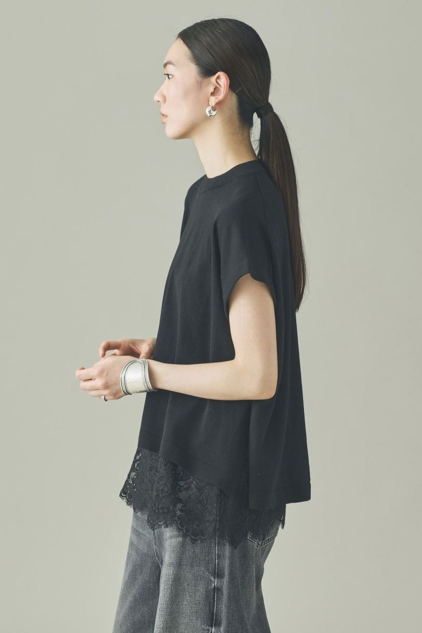 【カレンソロジー/Curensology】のレイヤードレースニットプルオーバー 人気、トレンドファッション・服の通販 founy(ファニー) 　ファッション　Fashion　レディースファッション　Fashion for Women　トップス・カットソー　Cut & Sew Tops　ニット　Knit Tops & Sweaters　カジュアルプルオーバー・ニットトップス　Pullovers & Knit Tops / Casual Pullovers　インナー　Innerwear　キャミソール　Camisole, Spaghetti Strap Top　サテン　Satin, Glossy Fabric　サマー　Summer, Summer Style　スリーブ　Sleeve, Long Sleeve / Short Sleeve　フレンチ　French, French Style　レース　Lace, Lace Fabric　ワイド　Wide, Wide Fit　夏　Summer　新作・新入荷　New Arrivals / New In　other-3|ID: prp329100004873789 ipo3291000000036352638