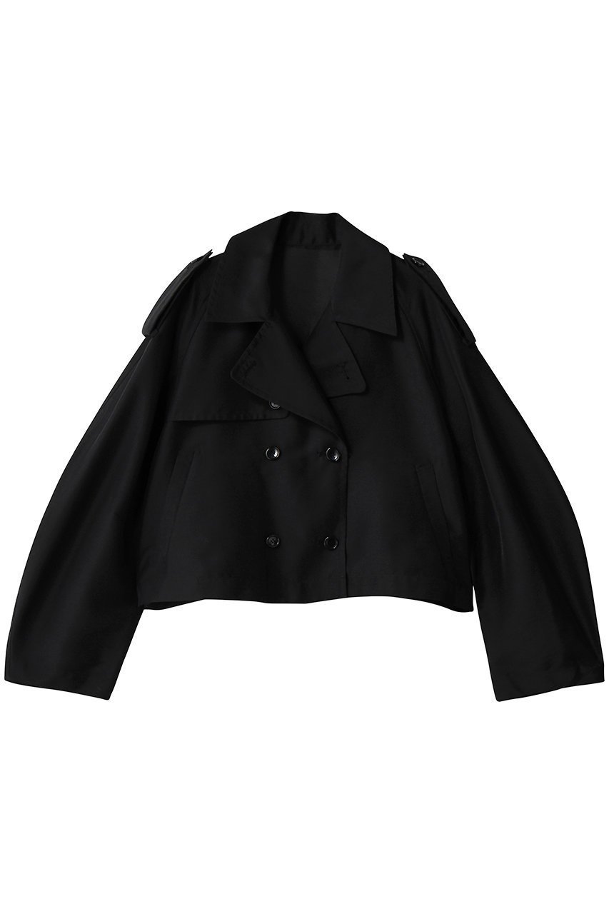 【クラネ/CLANE】のSHEER SHORT TRENCH JACKET ブルゾン インテリア・キッズ・メンズ・レディースファッション・服の通販 founy(ファウニー) 　ファッション　Fashion　レディースファッション　Fashion for Women　アウター　Coat / Outerwear Collection　レディースジャケット・軽アウター　Jackets　ブルゾンジャケット・スポーティアウター　Blouson Jackets　シアー　Sheer, See-Through　ショート　Short, Short Length　ジャケット　Jacket, Outerwear　トレンチ　Trench, Trench Coat　ブルゾン　Blouson, Bomber Jacket　BLACK|ID: prp329100004873792 ipo3291000000036873667