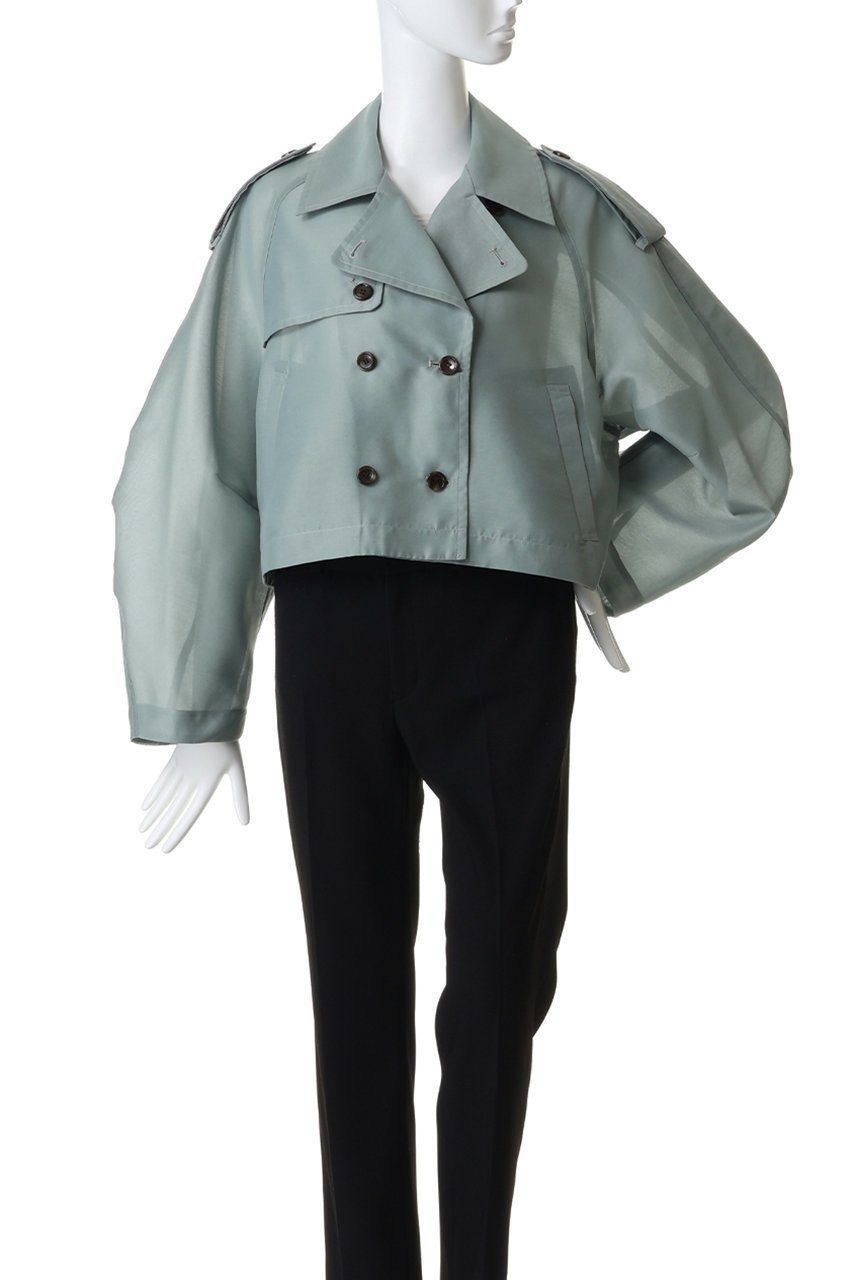【クラネ/CLANE】のSHEER SHORT TRENCH JACKET ブルゾン 大人の最旬トレンドファッション＆コーディネート founy(ファウニー) 　ファッション　Fashion　レディースファッション　Fashion for Women　アウター　Coat / Outerwear Collection　レディースジャケット・軽アウター　Jackets　ブルゾンジャケット・スポーティアウター　Blouson Jackets　シアー　Sheer, See-Through　ショート　Short, Short Length　ジャケット　Jacket, Outerwear　トレンチ　Trench, Trench Coat　ブルゾン　Blouson, Bomber Jacket　other-2|ID: prp329100004873792 ipo3291000000036900985