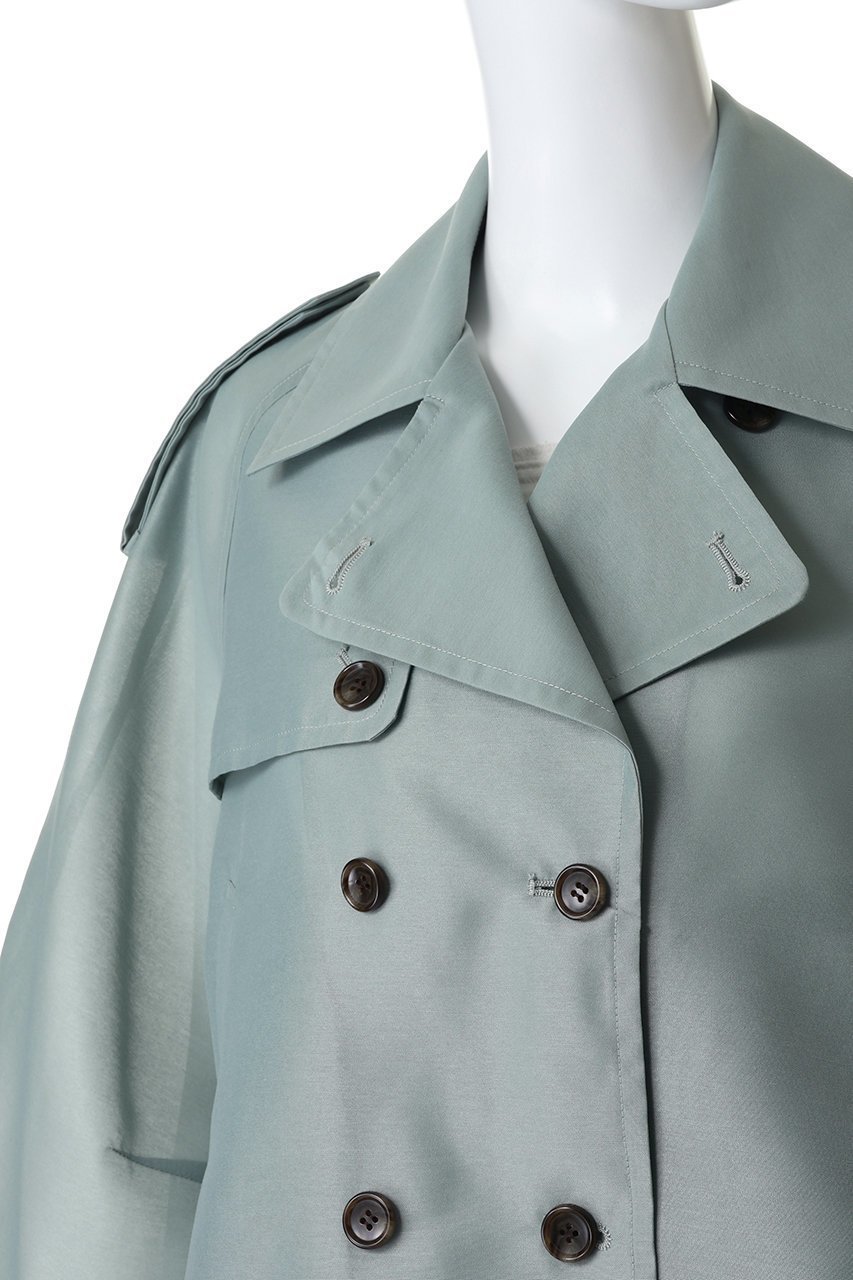 【クラネ/CLANE】のSHEER SHORT TRENCH JACKET ブルゾン 大人の最旬トレンドファッション＆コーディネート founy(ファウニー) 　ファッション　Fashion　レディースファッション　Fashion for Women　アウター　Coat / Outerwear Collection　レディースジャケット・軽アウター　Jackets　ブルゾンジャケット・スポーティアウター　Blouson Jackets　シアー　Sheer, See-Through　ショート　Short, Short Length　ジャケット　Jacket, Outerwear　トレンチ　Trench, Trench Coat　ブルゾン　Blouson, Bomber Jacket　other-5|ID: prp329100004873792 ipo3291000000036900988