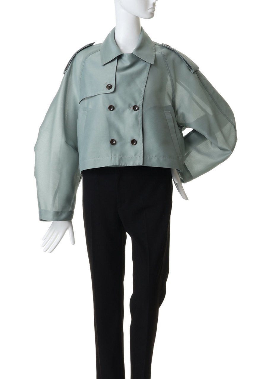 【クラネ/CLANE】のSHEER SHORT TRENCH JACKET ブルゾン 大人の最旬トレンドファッション＆コーディネート founy(ファウニー) 　ファッション　Fashion　レディースファッション　Fashion for Women　アウター　Coat / Outerwear Collection　レディースジャケット・軽アウター　Jackets　ブルゾンジャケット・スポーティアウター　Blouson Jackets　シアー　Sheer, See-Through　ショート　Short, Short Length　ジャケット　Jacket, Outerwear　トレンチ　Trench, Trench Coat　ブルゾン　Blouson, Bomber Jacket　other-7|ID: prp329100004873792 ipo3291000000036900990