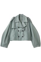 【クラネ/CLANE】のSHEER SHORT TRENCH JACKET ブルゾン MOSS GREEN|ID: prp329100004873793 ipo3291000000036352669
