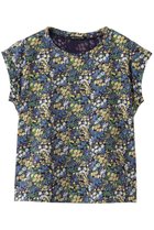 【ミズイロ インド/mizuiro ind】のflower print french slv P/O プルオーバー 人気、トレンドファッション・服の通販 founy(ファニー) ファッション Fashion レディースファッション Fashion for Women トップス・カットソー Cut & Sew Tops シャツ・ブラウス・オフィスカジュアル Elegant Blouses & Button-Ups カジュアルプルオーバー・ニットトップス Pullovers & Knit Tops / Casual Pullovers なめらか Smooth, Silky Texture インナー Innerwear ショート Short, Short Length ジャケット Jacket, Outerwear スリーブ Sleeve, Long Sleeve / Short Sleeve フレンチ French, French Style プリント Print, Printed Pattern エレガント 上品 Elegant 新作・新入荷 New Arrivals / New In thumbnail navy|ID: prp329100004873795 ipo3291000000036352689