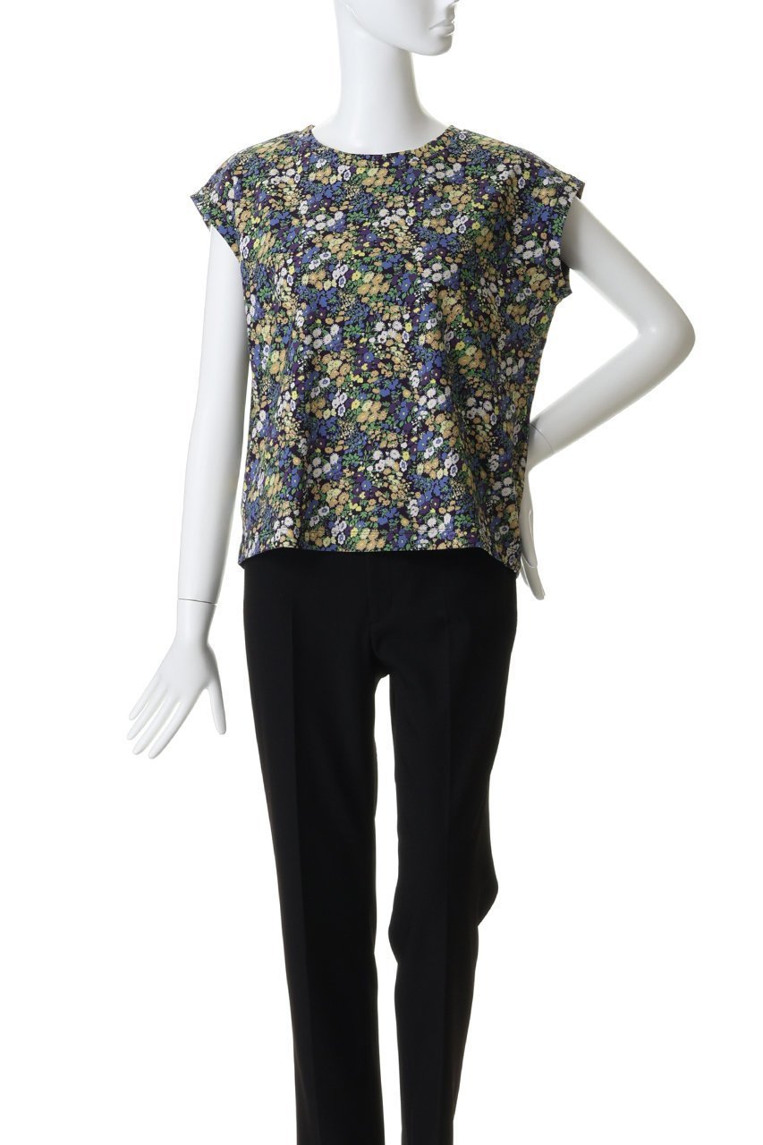 【ミズイロ インド/mizuiro ind】のflower print french slv P/O プルオーバー 人気、トレンドファッション・服の通販 founy(ファニー) ファッション Fashion レディースファッション Fashion for Women トップス・カットソー Cut & Sew Tops シャツ・ブラウス・オフィスカジュアル Elegant Blouses & Button-Ups カジュアルプルオーバー・ニットトップス Pullovers & Knit Tops / Casual Pullovers なめらか Smooth, Silky Texture インナー Innerwear ショート Short, Short Length ジャケット Jacket, Outerwear スリーブ Sleeve, Long Sleeve / Short Sleeve フレンチ French, French Style プリント Print, Printed Pattern エレガント 上品 Elegant 新作・新入荷 New Arrivals / New In other-2|ID: prp329100004873795 ipo3291000000036352693