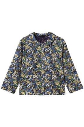 【ミズイロ インド/mizuiro ind】 flower print round collar C/D カーディガン人気、トレンドファッション・服の通販 founy(ファニー) ファッション Fashion レディースファッション Fashion for Women トップス・カットソー Cut & Sew Tops カーディガン・羽織り Layered Style Cardigans シャツ・ブラウス・オフィスカジュアル Elegant Blouses & Button-Ups なめらか Smooth, Silky Texture カーディガン Cardigan, Knitwear コンパクト Compact, Small Size スリーブ Sleeve, Long Sleeve / Short Sleeve プリント Print, Printed Pattern ロング Long, Long-Length 新作・新入荷 New Arrivals / New In |ID:prp329100004873796