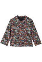 【ミズイロ インド/mizuiro ind】のflower print round collar C/D カーディガン black|ID: prp329100004873797 ipo3291000000036403098