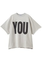 【キャサリンハムネット/KATHARINE HAMNETT LONDON】の【UNISEX】オーガニックコットンカットオフハーフスリーブドスウェットTシャツ ライトグレー(YOU)|ID: prp329100004873804 ipo3291000000036716337