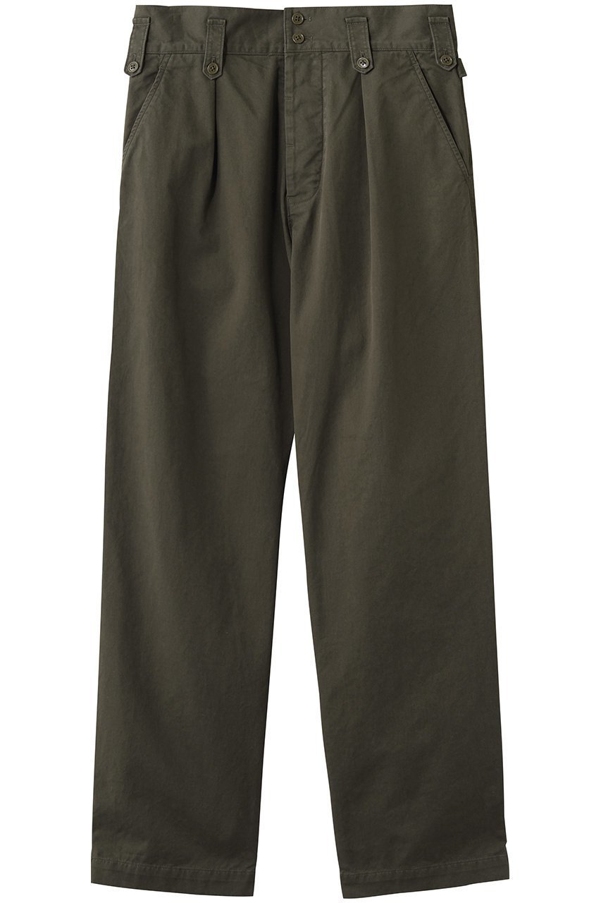 【キャサリンハムネット/KATHARINE HAMNETT LONDON】の【UNISEX】オーガニックチノワンプリーツワイドパンツ インテリア・キッズ・メンズ・レディースファッション・服の通販 founy(ファニー) ファッション Fashion レディースファッション Fashion for Women パンツ Pants & Trousers ユニセックス Unisex, Genderless オーガニック Organic Cotton トレンド Trend, Trending Now プリーツ Pleats, Pleated ベーシック Basic, Essential ループ Loop, Loop Knit 定番 Standard, Basic Item 新作・新入荷 New Arrivals / New In オリーブ|ID: prp329100004873812 ipo3291000000036352846