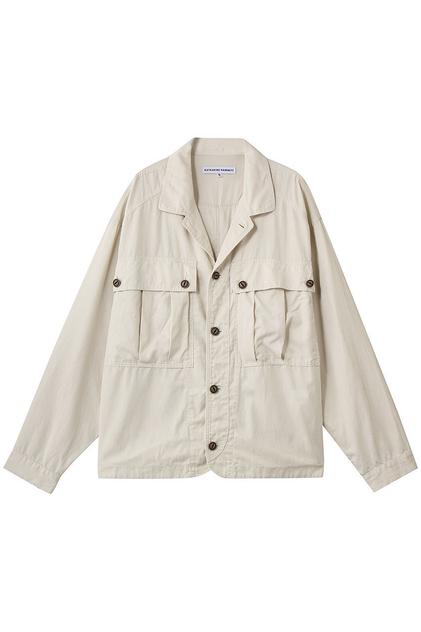 【キャサリンハムネット/KATHARINE HAMNETT LONDON】の【UNISEX】テンセルコットンビッグカーゴシャツジャケット インテリア・キッズ・メンズ・レディースファッション・服の通販 founy(ファウニー) 　ファッション　Fashion　レディースファッション　Fashion for Women　アウター　Coat / Outerwear Collection　レディースジャケット・軽アウター　Jackets　ブルゾンジャケット・スポーティアウター　Blouson Jackets　ユニセックス　Unisex, Genderless　おすすめ　Recommended / Our Picks　ジャケット　Jacket, Outerwear　セットアップ　Set-Up, Coordinated Outfit　パッチ　Patch, Appliqué　フラップ　Flap, Flap Pocket　ブルゾン　Blouson, Bomber Jacket　ポケット　Pocket, Pocket Detail　ワーク　Workwear, Utility Style　再入荷　Restock / Back in Stock　アイボリー|ID: prp329100004873816 ipo3291000000036583890