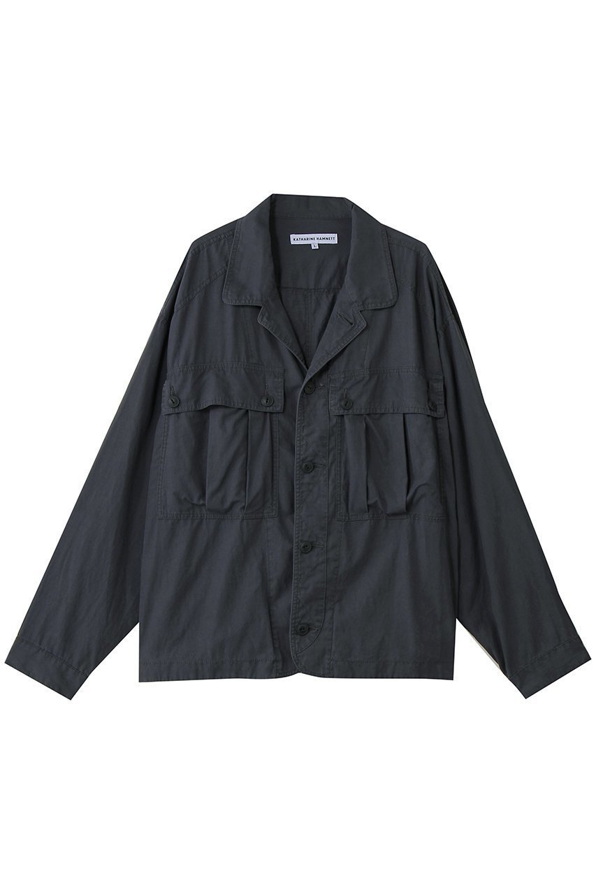 【キャサリンハムネット/KATHARINE HAMNETT LONDON】の【UNISEX】テンセルコットンビッグカーゴシャツジャケット インテリア・キッズ・メンズ・レディースファッション・服の通販 founy(ファウニー) 　ファッション　Fashion　レディースファッション　Fashion for Women　アウター　Coat / Outerwear Collection　レディースジャケット・軽アウター　Jackets　ブルゾンジャケット・スポーティアウター　Blouson Jackets　ユニセックス　Unisex, Genderless　おすすめ　Recommended / Our Picks　ジャケット　Jacket, Outerwear　セットアップ　Set-Up, Coordinated Outfit　パッチ　Patch, Appliqué　フラップ　Flap, Flap Pocket　ブルゾン　Blouson, Bomber Jacket　ポケット　Pocket, Pocket Detail　ワーク　Workwear, Utility Style　再入荷　Restock / Back in Stock　ネイビー|ID: prp329100004873816 ipo3291000000036583891