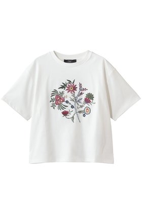 【マックスマーラ/Max Mara】 【Weekend Max Mara】SABATO フラワープリントハーフスリーブTシャツ人気、トレンドファッション・服の通販 founy(ファニー) ファッション Fashion レディースファッション Fashion for Women トップス・カットソー Cut & Sew Tops シャツ・ブラウス・オフィスカジュアル Elegant Blouses & Button-Ups ロングTシャツ・Tシャツ Longline T-Shirts & Tees カットソー・ベーシックTシャツ Cut-and-Sewn Tops / Stretch Tees & Basics 花柄・フラワープリント・モチーフ Floral Prints & Motifs / Flower Pattern Tops ショート Short, Short Length スリーブ Sleeve, Long Sleeve / Short Sleeve バタフライ Butterfly, Butterfly Motif フェミニン Feminine, Girly フラワー Flower, Floral プリント Print, Printed Pattern |ID:prp329100004873845