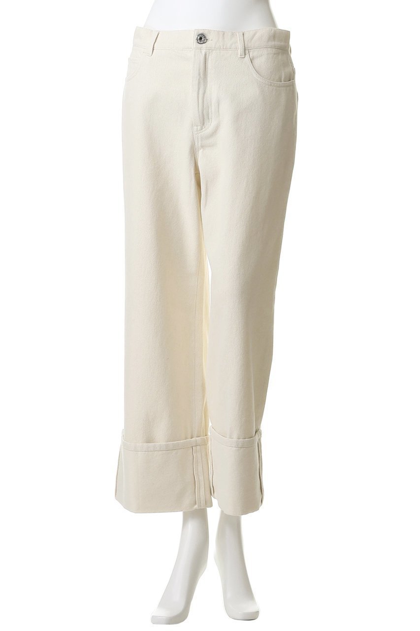 【マックスマーラ/Max Mara】の【Weekend Max Mara】GESTO デニムパンツ 人気、トレンドファッション・服の通販 founy(ファニー) 　ファッション　Fashion　レディースファッション　Fashion for Women　パンツ　Pants & Trousers　デニムパンツ・ジーンズ・美脚デニム　Denim Jeans & Pants　ストレート　Straight, Straight Cut　デニム　Denim, Jeans Material　バタフライ　Butterfly, Butterfly Motif　パッチ　Patch, Appliqué　ポケット　Pocket, Pocket Detail　ロールアップ　Roll-Up, Cuffed Hem　ワイド　Wide, Wide Fit　新作・新入荷　New Arrivals / New In　other-2|ID: prp329100004873848 ipo3291000000036353113