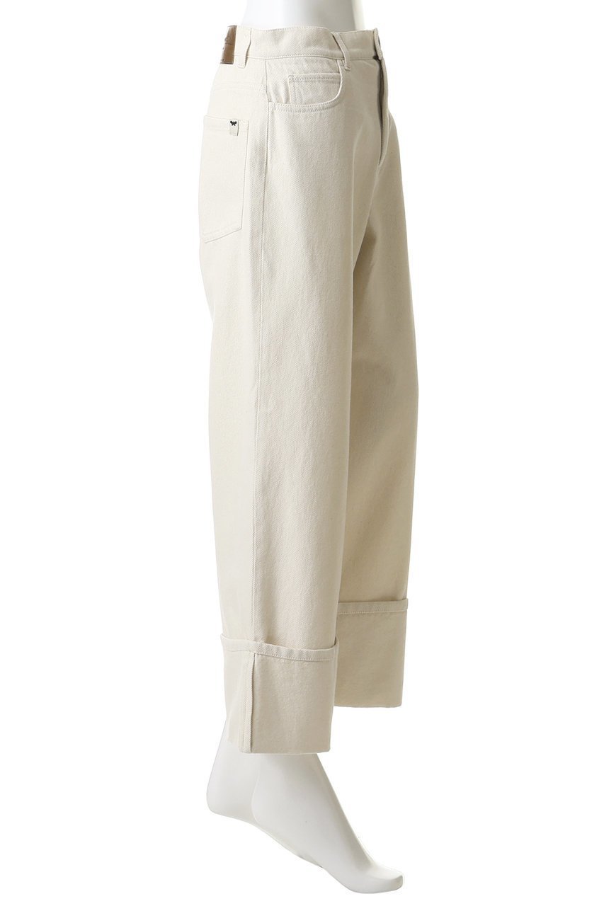 【マックスマーラ/Max Mara】の【Weekend Max Mara】GESTO デニムパンツ 人気、トレンドファッション・服の通販 founy(ファニー) 　ファッション　Fashion　レディースファッション　Fashion for Women　パンツ　Pants & Trousers　デニムパンツ・ジーンズ・美脚デニム　Denim Jeans & Pants　ストレート　Straight, Straight Cut　デニム　Denim, Jeans Material　バタフライ　Butterfly, Butterfly Motif　パッチ　Patch, Appliqué　ポケット　Pocket, Pocket Detail　ロールアップ　Roll-Up, Cuffed Hem　ワイド　Wide, Wide Fit　新作・新入荷　New Arrivals / New In　other-3|ID: prp329100004873848 ipo3291000000036353114