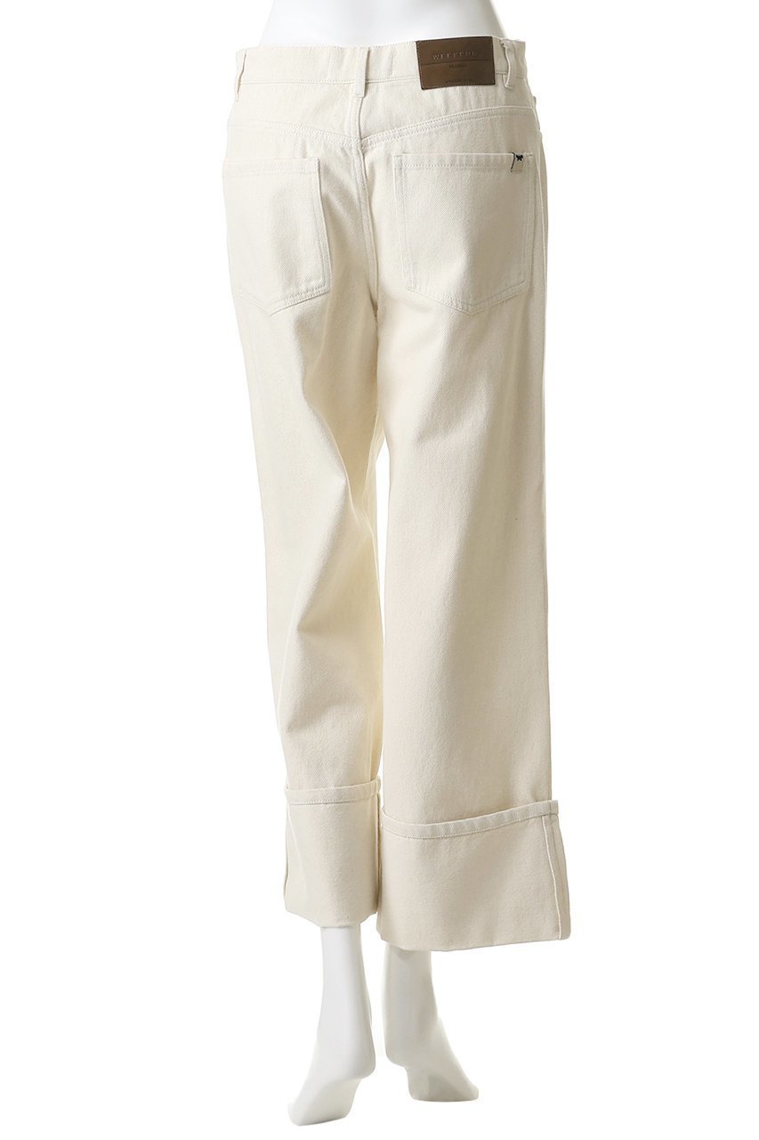 【マックスマーラ/Max Mara】の【Weekend Max Mara】GESTO デニムパンツ 人気、トレンドファッション・服の通販 founy(ファニー) 　ファッション　Fashion　レディースファッション　Fashion for Women　パンツ　Pants & Trousers　デニムパンツ・ジーンズ・美脚デニム　Denim Jeans & Pants　ストレート　Straight, Straight Cut　デニム　Denim, Jeans Material　バタフライ　Butterfly, Butterfly Motif　パッチ　Patch, Appliqué　ポケット　Pocket, Pocket Detail　ロールアップ　Roll-Up, Cuffed Hem　ワイド　Wide, Wide Fit　新作・新入荷　New Arrivals / New In　other-4|ID: prp329100004873848 ipo3291000000036353116