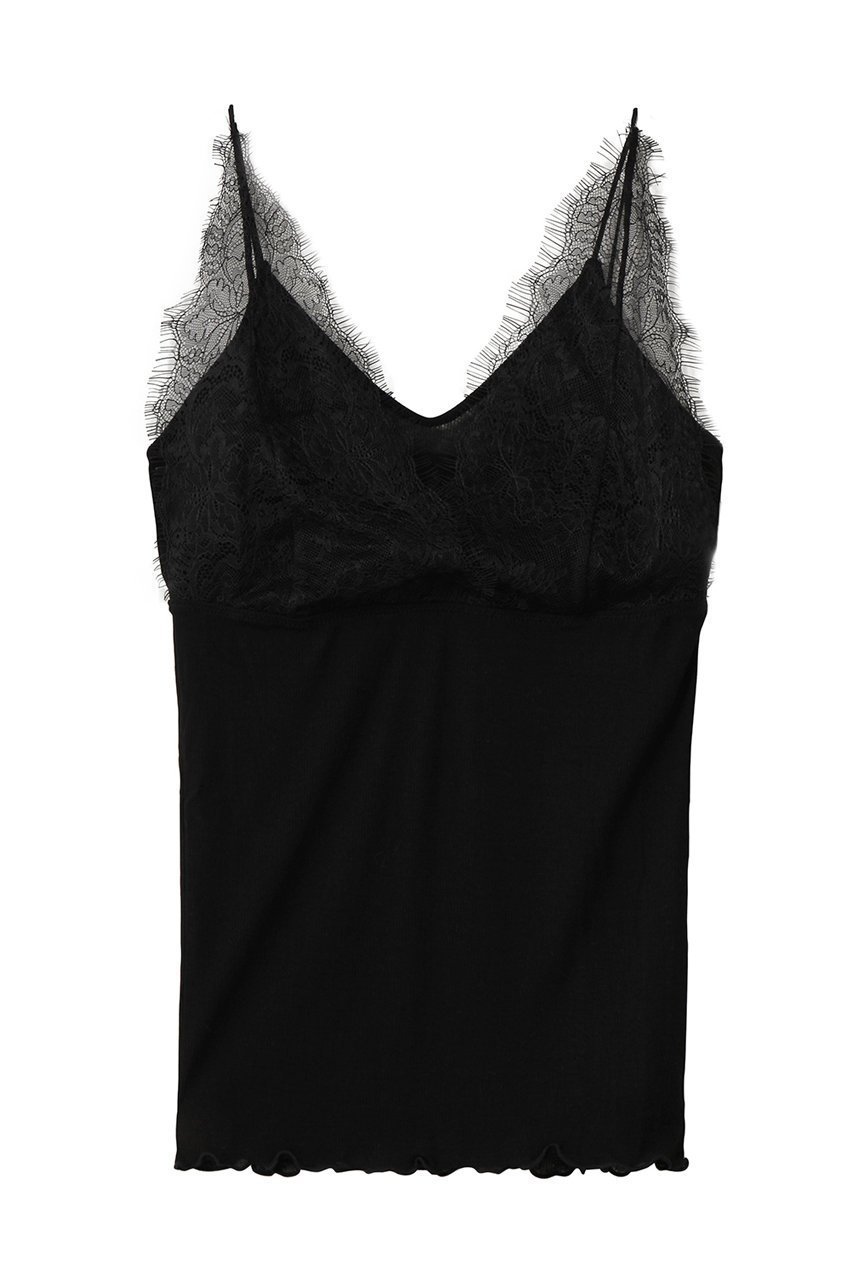 【マルティニーク/martinique】のレースキャミソール インテリア・キッズ・メンズ・レディースファッション・服の通販 founy(ファニー) 　ファッション　Fashion　レディースファッション　Fashion for Women　トップス・カットソー　Cut & Sew Tops　キャミソール&ノースリーブ　Camisoles & Sleeveless Tops　シャツ・ブラウス・オフィスカジュアル　Elegant Blouses & Button-Ups　ロングTシャツ・Tシャツ　Longline T-Shirts & Tees　カットソー・ベーシックTシャツ　Cut-and-Sewn Tops / Stretch Tees & Basics　インナー　Innerwear　カーディガン　Cardigan, Knitwear　キャミソール　Camisole, Spaghetti Strap Top　タンク　Tank Top, Sleeveless Top　フィット　Fit, Slim Fit　フェミニン　Feminine, Girly　レース　Lace, Lace Fabric　新作・新入荷　New Arrivals / New In　ブラック|ID: prp329100004873859 ipo3291000000036353208