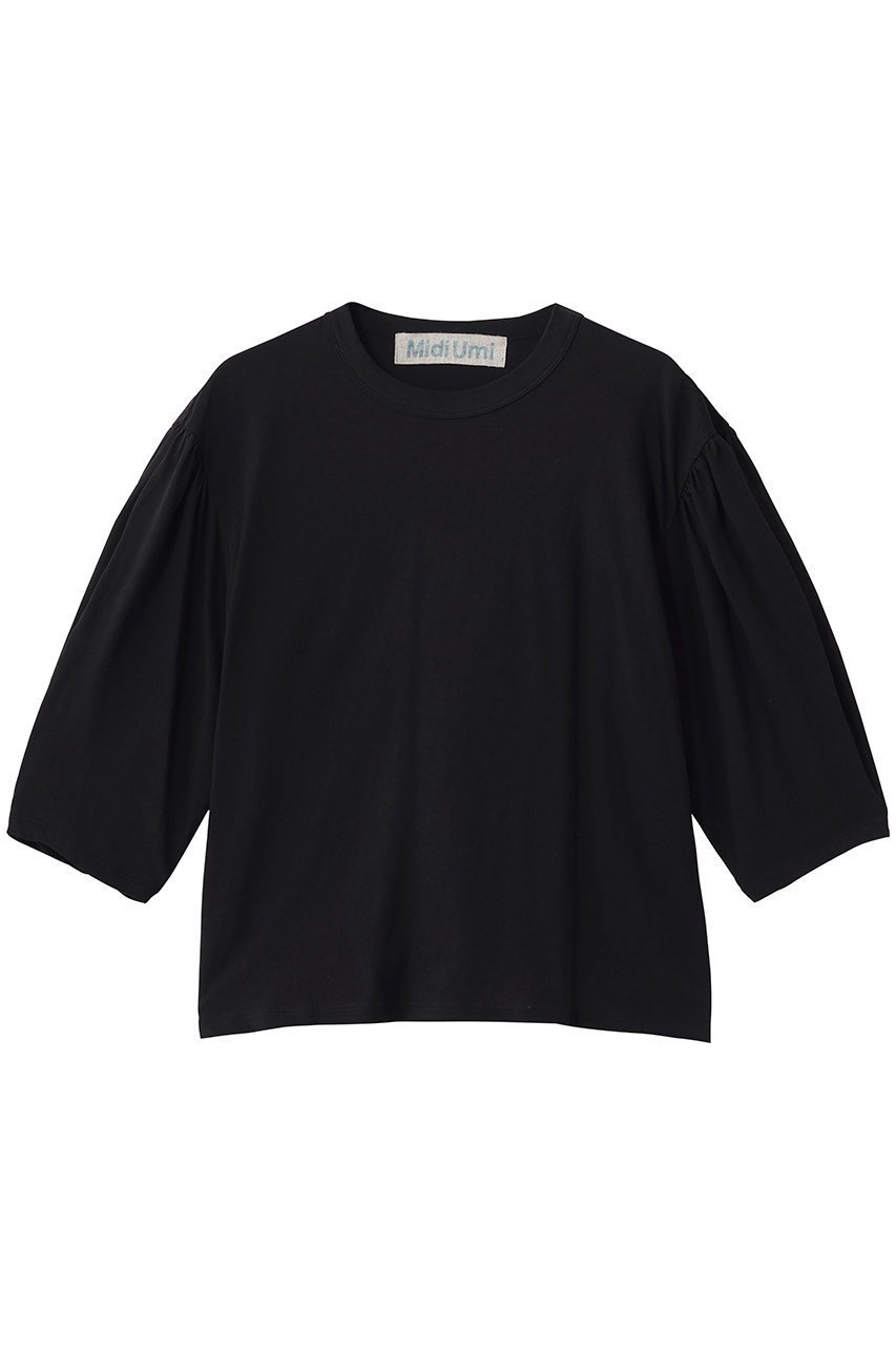 【ミディウミ/MidiUmi】のvolume sleeve PO プルオーバー インテリア・キッズ・メンズ・レディースファッション・服の通販 founy(ファニー) ファッション Fashion レディースファッション Fashion for Women トップス・カットソー Cut & Sew Tops シャツ・ブラウス・オフィスカジュアル Elegant Blouses & Button-Ups ロングTシャツ・Tシャツ Longline T-Shirts & Tees カジュアルプルオーバー・ニットトップス Pullovers & Knit Tops / Casual Pullovers カットソー・ベーシックTシャツ Cut-and-Sewn Tops / Stretch Tees & Basics ボリューム袖・フリルスリーブブラウス Voluminous & Ruffle Sleeves / Puffy Sleeve Tops ショート Short, Short Length シンプル Simple, Minimal スリーブ Sleeve, Long Sleeve / Short Sleeve エレガント 上品 Elegant 新作・新入荷 New Arrivals / New In black|ID: prp329100004873866 ipo3291000000036353280