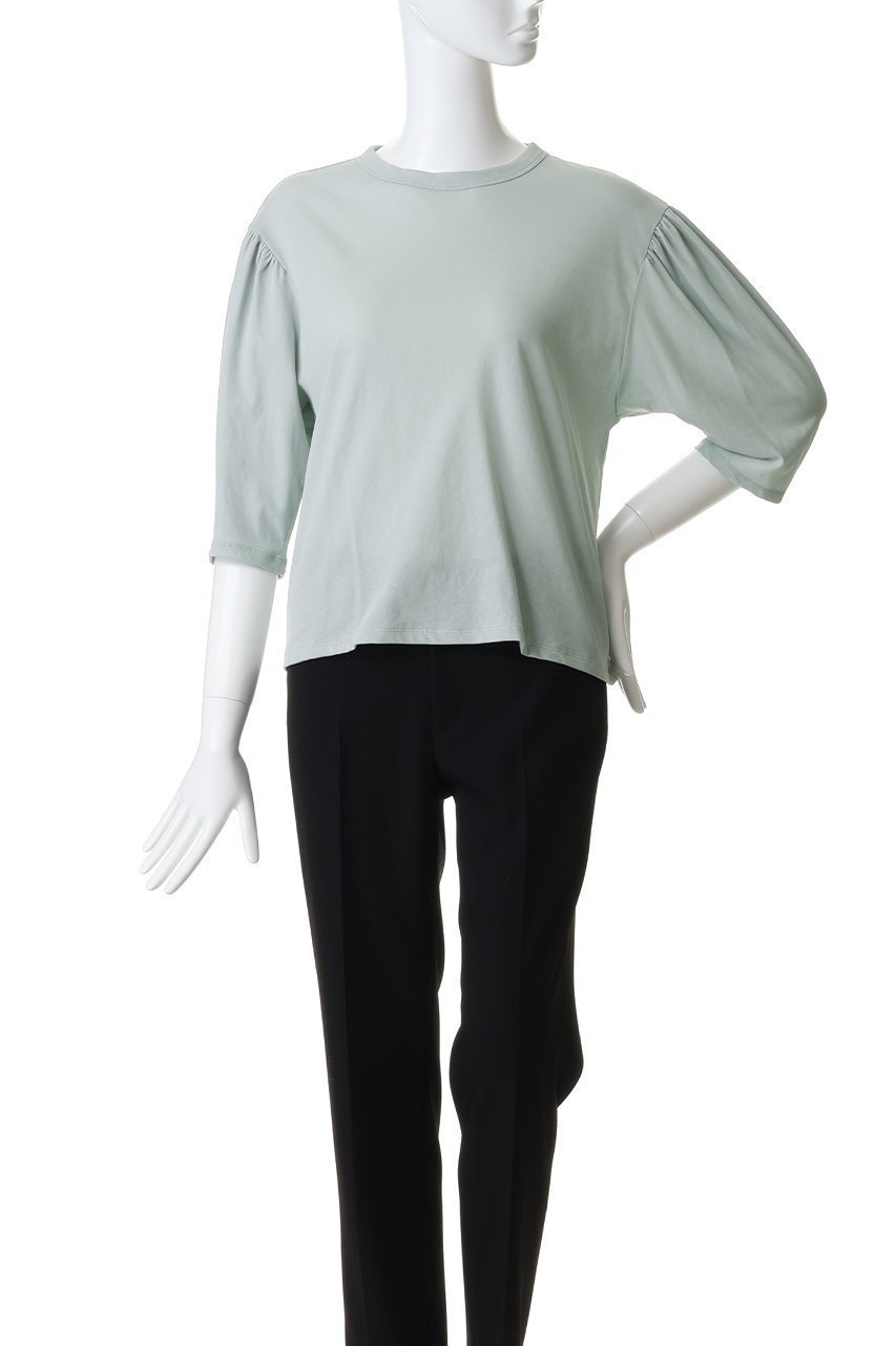 【ミディウミ/MidiUmi】のvolume sleeve PO プルオーバー 人気、トレンドファッション・服の通販 founy(ファニー) 　ファッション　Fashion　レディースファッション　Fashion for Women　トップス・カットソー　Cut & Sew Tops　シャツ・ブラウス・オフィスカジュアル　Elegant Blouses & Button-Ups　ロングTシャツ・Tシャツ　Longline T-Shirts & Tees　カジュアルプルオーバー・ニットトップス　Pullovers & Knit Tops / Casual Pullovers　カットソー・ベーシックTシャツ　Cut-and-Sewn Tops / Stretch Tees & Basics　ボリューム袖・フリルスリーブブラウス　Voluminous & Ruffle Sleeves / Puffy Sleeve Tops　ショート　Short, Short Length　シンプル　Simple, Minimal　スリーブ　Sleeve, Long Sleeve / Short Sleeve　エレガント 上品　Elegant　新作・新入荷　New Arrivals / New In　other-2|ID: prp329100004873867 ipo3291000000036353283