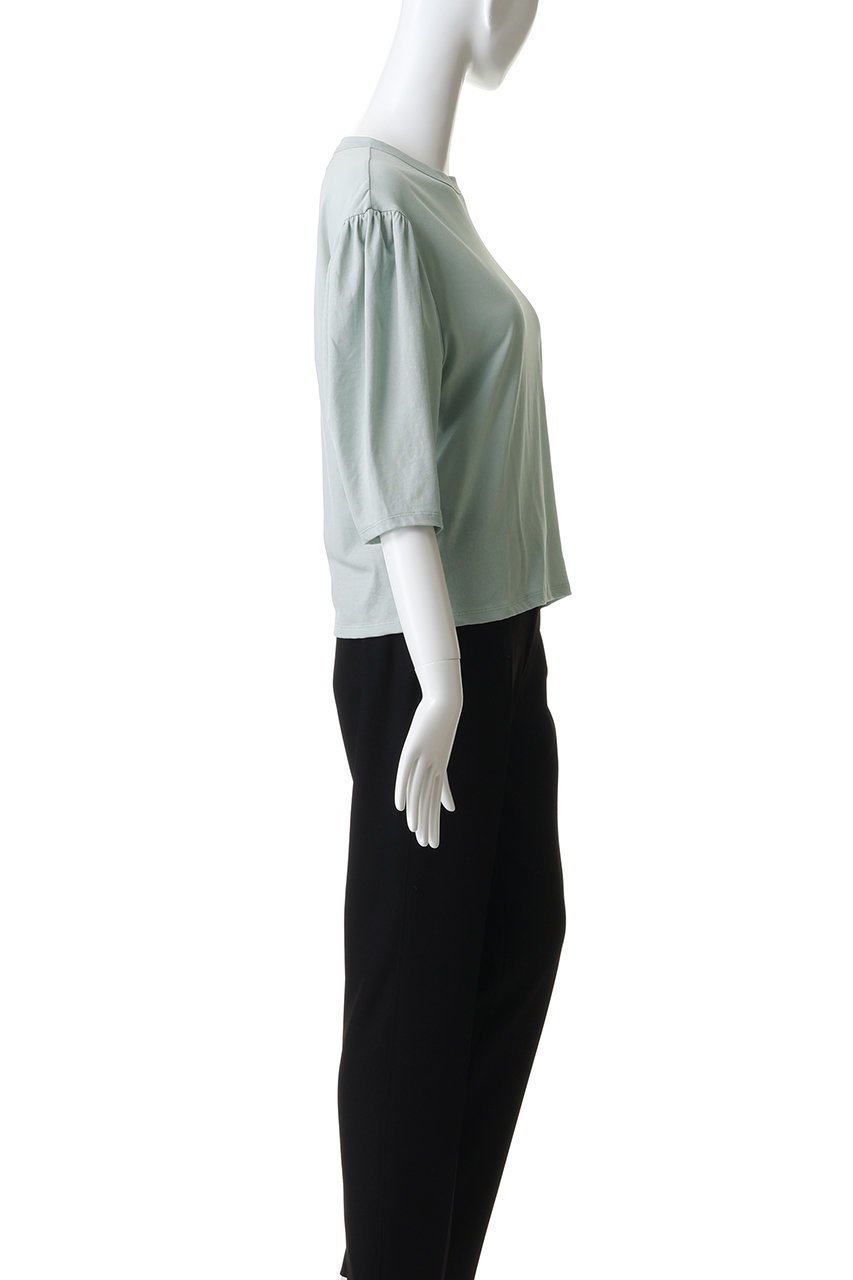 【ミディウミ/MidiUmi】のvolume sleeve PO プルオーバー 人気、トレンドファッション・服の通販 founy(ファニー) 　ファッション　Fashion　レディースファッション　Fashion for Women　トップス・カットソー　Cut & Sew Tops　シャツ・ブラウス・オフィスカジュアル　Elegant Blouses & Button-Ups　ロングTシャツ・Tシャツ　Longline T-Shirts & Tees　カジュアルプルオーバー・ニットトップス　Pullovers & Knit Tops / Casual Pullovers　カットソー・ベーシックTシャツ　Cut-and-Sewn Tops / Stretch Tees & Basics　ボリューム袖・フリルスリーブブラウス　Voluminous & Ruffle Sleeves / Puffy Sleeve Tops　ショート　Short, Short Length　シンプル　Simple, Minimal　スリーブ　Sleeve, Long Sleeve / Short Sleeve　エレガント 上品　Elegant　新作・新入荷　New Arrivals / New In　other-3|ID: prp329100004873867 ipo3291000000036353284