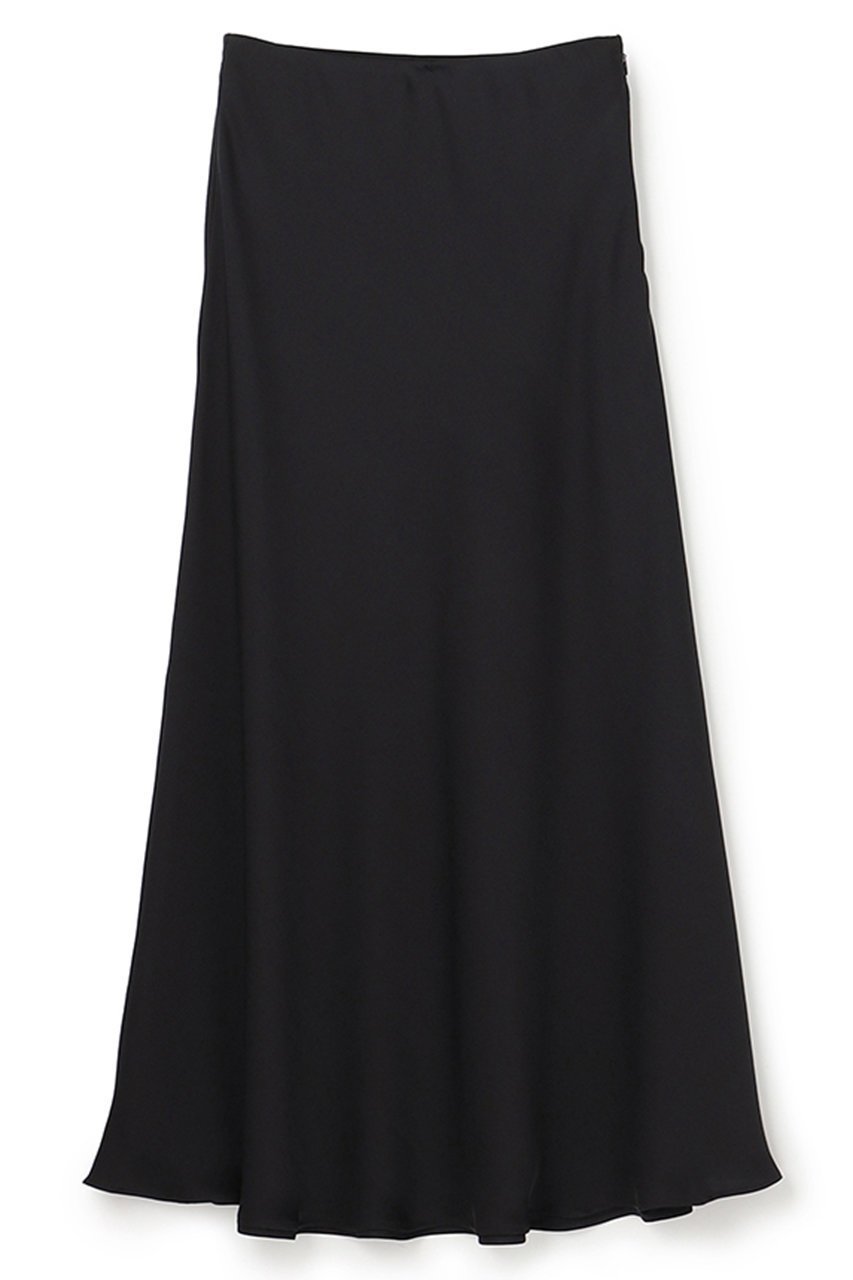 【アンクレイヴ/uncrave】のライトダブルサテン バイアススカート インテリア・キッズ・メンズ・レディースファッション・服の通販 founy(ファニー) 　ファッション　Fashion　レディースファッション　Fashion for Women　スカート　Skirts　ロングスカート　Long Skirts / Maxi & Midi Skirts　サテン　Satin, Glossy Fabric　シルク　Silk, 100% Silk　ストレッチ　Stretch, Stretchy Fabric　とろみ　Fluid, Flowy Fabric　ダブル　Double, Double-Breasted　ドレープ　Drape, Draping Fabric　バイアス　Bias, Diagonal Cut　バランス　Balance, Style Balance　マーメイド　Mermaid, Fishtail Silhouette　ロング　Long, Long-Length　エレガント 上品　Elegant　新作・新入荷　New Arrivals / New In　ブラック|ID: prp329100004873869 ipo3291000000036353299