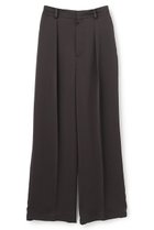 【アンクレイヴ/uncrave】のライトダブルサテン ワイドパンツ ダークブラウン|ID: prp329100004873870 ipo3291000000036411544