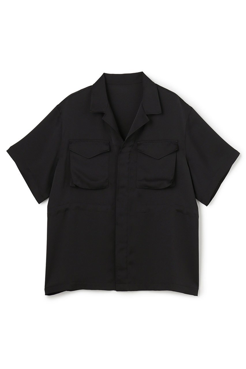 【アンクレイヴ/uncrave】のライトダブルサテン シャツジャケット インテリア・キッズ・メンズ・レディースファッション・服の通販 founy(ファニー) 　ファッション　Fashion　レディースファッション　Fashion for Women　アウター　Coat / Outerwear Collection　レディースジャケット・軽アウター　Jackets　サテン　Satin, Glossy Fabric　シルク　Silk, 100% Silk　ジャケット　Jacket, Outerwear　ストレート　Straight, Straight Cut　セットアップ　Set-Up, Coordinated Outfit　とろみ　Fluid, Flowy Fabric　ダブル　Double, Double-Breasted　ドローコード　Drawcord, Drawstring Cord　バランス　Balance, Style Balance　ペプラム　Peplum, Flared Hem　ミリタリー　Military, Army Style　ワイド　Wide, Wide Fit　おすすめ　Recommended / Our Picks　夏　Summer　エレガント 上品　Elegant　新作・新入荷　New Arrivals / New In　ブラック|ID: prp329100004873872 ipo3291000000036353330