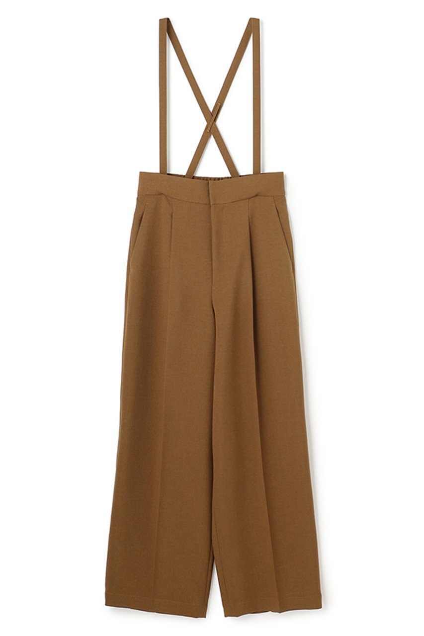 【アンクレイヴ/uncrave】のウォッシャブルドライサップ ワイドパンツ(サスペンダー付き) インテリア・キッズ・メンズ・レディースファッション・服の通販 founy(ファニー) 　ファッション　Fashion　レディースファッション　Fashion for Women　パンツ　Pants & Trousers　おすすめ　Recommended / Our Picks　サスペンダー　Suspenders, Braces　ジャケット　Jacket, Outerwear　セットアップ　Set-Up, Coordinated Outfit　センター　Center, Center Line　ワイド　Wide, Wide Fit　再入荷　Restock / Back in Stock　夏　Summer　キャメル|ID: prp329100004873874 ipo3291000000036353339