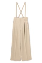 【アンクレイヴ/uncrave】のウォッシャブルドライサップ ワイドパンツ(サスペンダー付き) シャンブレーベージュ|ID: prp329100004873875 ipo3291000000036353336