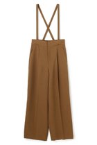 【アンクレイヴ/uncrave】のウォッシャブルドライサップ ワイドパンツ(サスペンダー付き) キャメル|ID: prp329100004873875 ipo3291000000036353338