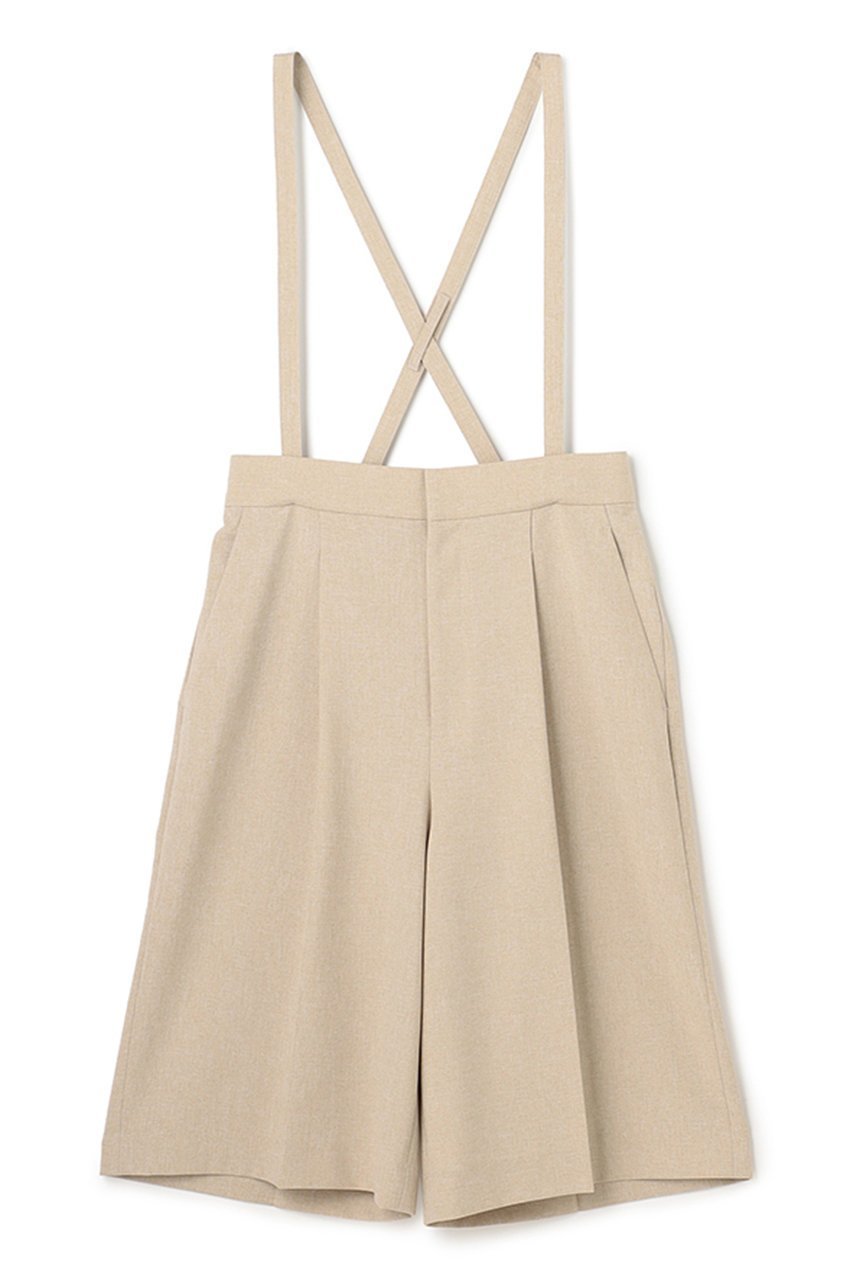 【アンクレイヴ/uncrave】のウォッシャブルドライサップ バミューダパンツ(サスペンダー付き) インテリア・キッズ・メンズ・レディースファッション・服の通販 founy(ファニー) 　ファッション　Fashion　レディースファッション　Fashion for Women　パンツ　Pants & Trousers　ショートパンツ・ハーフパンツ　High-Waisted & Relaxed Shorts　おすすめ　Recommended / Our Picks　サスペンダー　Suspenders, Braces　ショート　Short, Short Length　ジャケット　Jacket, Outerwear　セットアップ　Set-Up, Coordinated Outfit　バランス　Balance, Style Balance　夏　Summer　新作・新入荷　New Arrivals / New In　シャンブレーベージュ|ID: prp329100004873877 ipo3291000000036353357