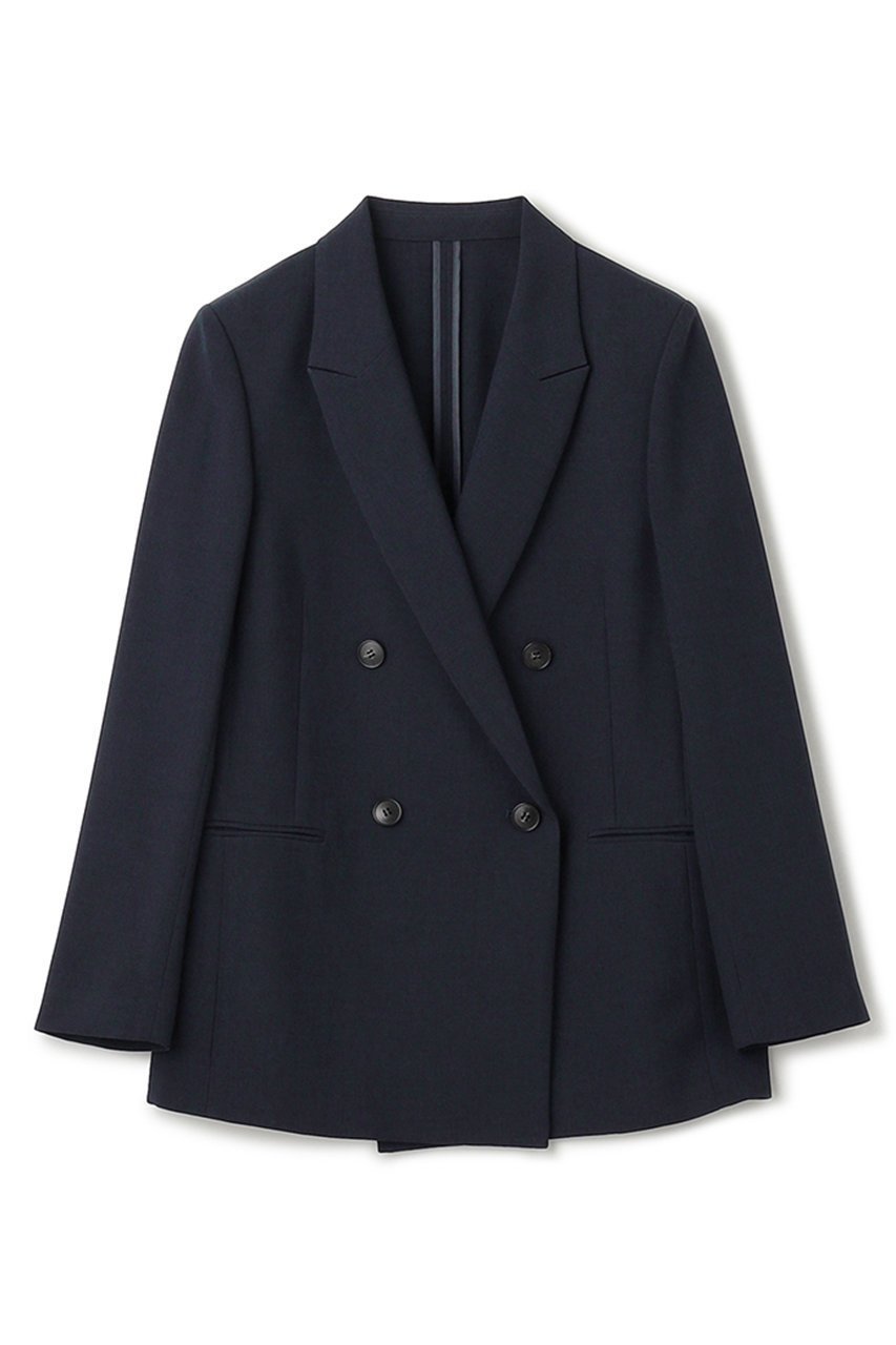 【アンクレイヴ/uncrave】のウォッシャブルドライサップ ジャケット インテリア・キッズ・メンズ・レディースファッション・服の通販 founy(ファニー) 　ファッション　Fashion　レディースファッション　Fashion for Women　アウター　Coat / Outerwear Collection　レディースジャケット・軽アウター　Jackets　おすすめ　Recommended / Our Picks　オックス　Oxford Fabric　ジャケット　Jacket, Outerwear　セットアップ　Set-Up, Coordinated Outfit　ダブル　Double, Double-Breasted　今季　This Season, Current Season　夏　Summer　定番　Standard, Basic Item　新作・新入荷　New Arrivals / New In　ネイビー|ID: prp329100004873885 ipo3291000000036353455