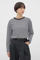 【マーガレットハウエル/MARGARET HOWELL】のSOFT COTTON JERSEY TOP ブラック|ID: prp329100004873890 ipo3291000000036703595