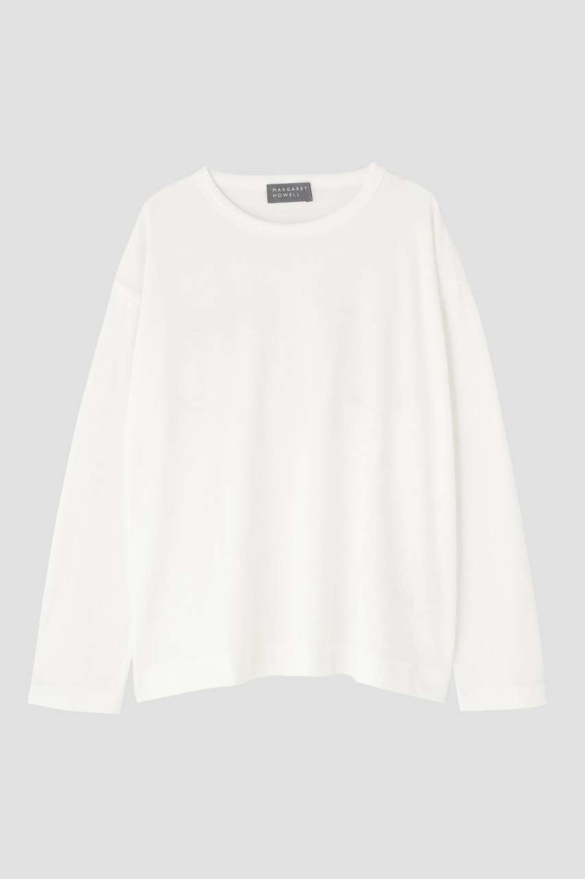 【マーガレットハウエル/MARGARET HOWELL】のSOFT COTTON JERSEY TOP 人気、トレンドファッション・服の通販 founy(ファニー) ファッション Fashion レディースファッション Fashion for Women トップス・カットソー Cut & Sew Tops シャツ・ブラウス・オフィスカジュアル Elegant Blouses & Button-Ups ロングTシャツ・Tシャツ Longline T-Shirts & Tees カットソー・ベーシックTシャツ Cut-and-Sewn Tops / Stretch Tees & Basics なめらか Smooth, Silky Texture インナー Innerwear シンプル Simple, Minimal スタンダード Standard, Basic スリーブ Sleeve, Long Sleeve / Short Sleeve バランス Balance, Style Balance ロング Long, Long-Length エレガント 上品 Elegant 新作・新入荷 New Arrivals / New In other-4|ID: prp329100004873891 ipo3291000000036353501