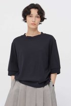 【マーガレットハウエル/MARGARET HOWELL】のTWIST COTTON JERSEY TOP 人気、トレンドファッション・服の通販 founy(ファニー) ファッション Fashion レディースファッション Fashion for Women トップス・カットソー Cut & Sew Tops シャツ・ブラウス・オフィスカジュアル Elegant Blouses & Button-Ups ロングTシャツ・Tシャツ Longline T-Shirts & Tees カットソー・ベーシックTシャツ Cut-and-Sewn Tops / Stretch Tees & Basics ショート Short, Short Length スリーブ Sleeve, Long Sleeve / Short Sleeve バランス Balance, Style Balance フィット Fit, Slim Fit フォルム Silhouette, Form エレガント 上品 Elegant 新作・新入荷 New Arrivals / New In thumbnail ネイビー|ID: prp329100004873893 ipo3291000000036353509