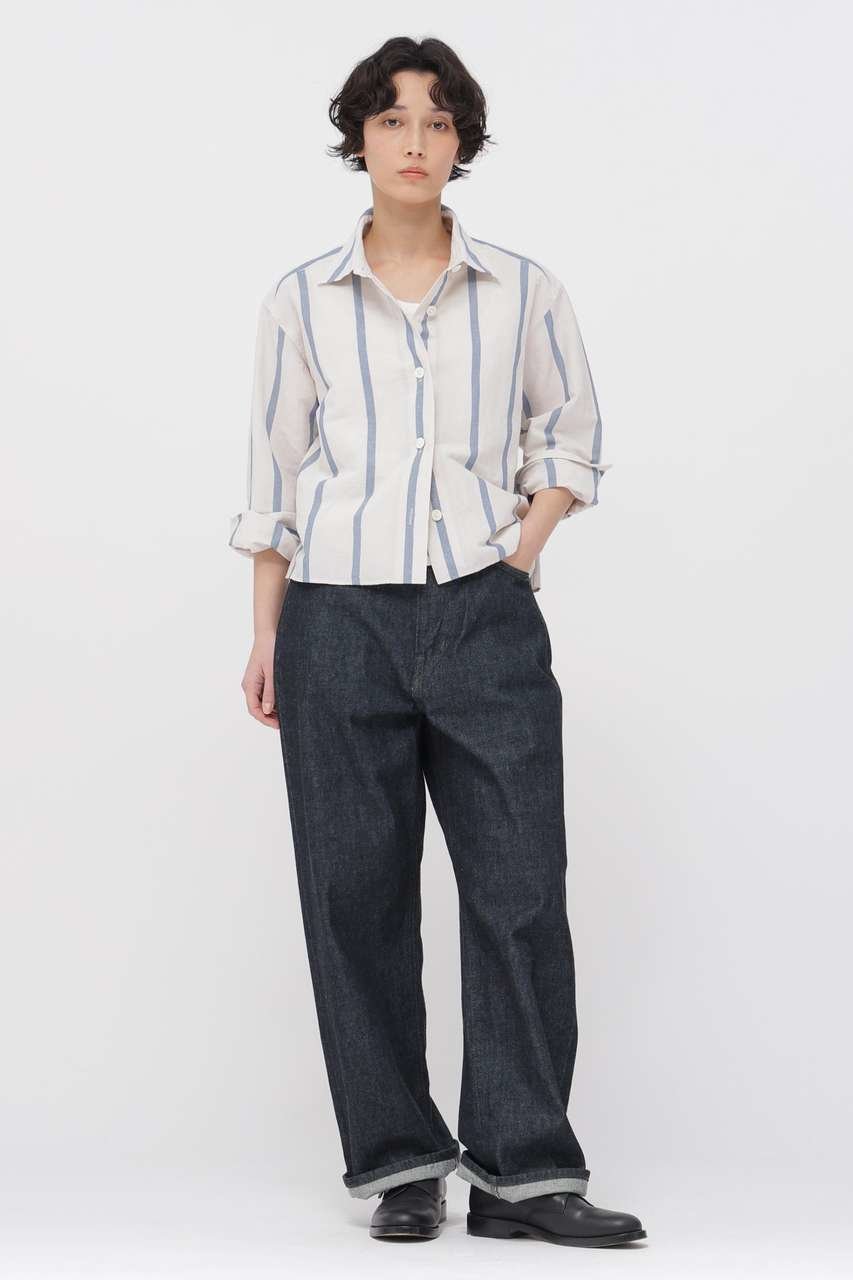 【マーガレットハウエル/MARGARET HOWELL】のLIGHT DENIM TROUSERS 大人の最旬トレンドファッション＆コーディネート founy(ファウニー) 　ファッション　Fashion　レディースファッション　Fashion for Women　パンツ　Pants & Trousers　おすすめ　Recommended / Our Picks　ジーンズ　Jeans, Denim Pants　セットアップ　Set-Up, Coordinated Outfit　デニム　Denim, Jeans Material　バランス　Balance, Style Balance　フィット　Fit, Slim Fit　ブルゾン　Blouson, Bomber Jacket　レギュラー　Regular, Standard Fit　ワイド　Wide, Wide Fit　other-4|ID: prp329100004873904 ipo3291000000036957876