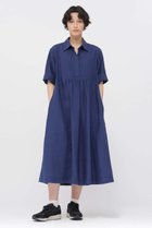 【マーガレットハウエル/MARGARET HOWELL】のSHIRTING LINEN DRESS ブルー|ID: prp329100004873910 ipo3291000000036895557