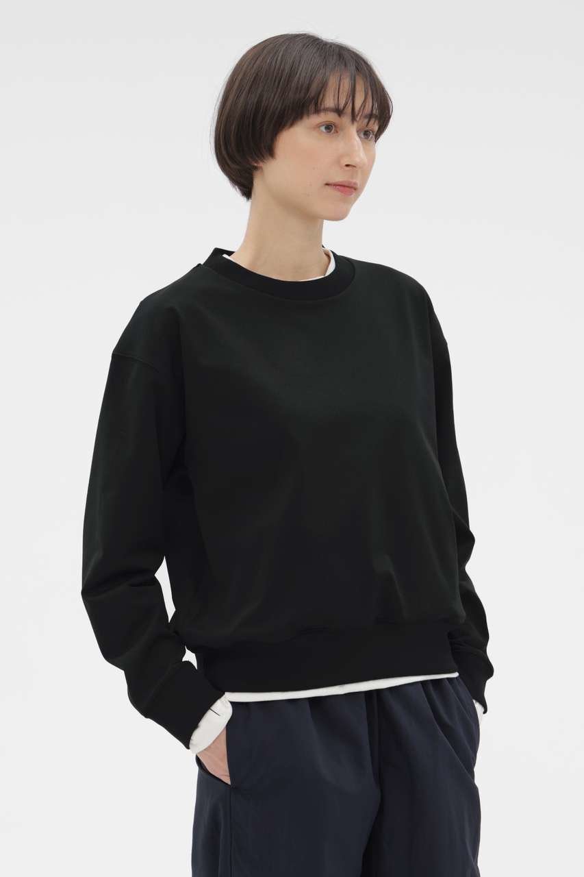 【マーガレットハウエル/MARGARET HOWELL】のHIGHDENCE POLYESTER JERSEY TOP インテリア・キッズ・メンズ・レディースファッション・服の通販 founy(ファニー) 　ファッション　Fashion　レディースファッション　Fashion for Women　トップス・カットソー　Cut & Sew Tops　シャツ・ブラウス・オフィスカジュアル　Elegant Blouses & Button-Ups　ロングTシャツ・Tシャツ　Longline T-Shirts & Tees　カットソー・ベーシックTシャツ　Cut-and-Sewn Tops / Stretch Tees & Basics　コレクション　Collection, Seasonal Line　ショルダー　Shoulder, Shoulder Strap　シンプル　Simple, Minimal　スリーブ　Sleeve, Long Sleeve / Short Sleeve　ドロップ　Drop Shoulder, Dropped Style　マーガレット　Marguerite, Daisy Pattern　ロング　Long, Long-Length　夏　Summer　新作・新入荷　New Arrivals / New In　ブラック|ID: prp329100004873917 ipo3291000000036353701
