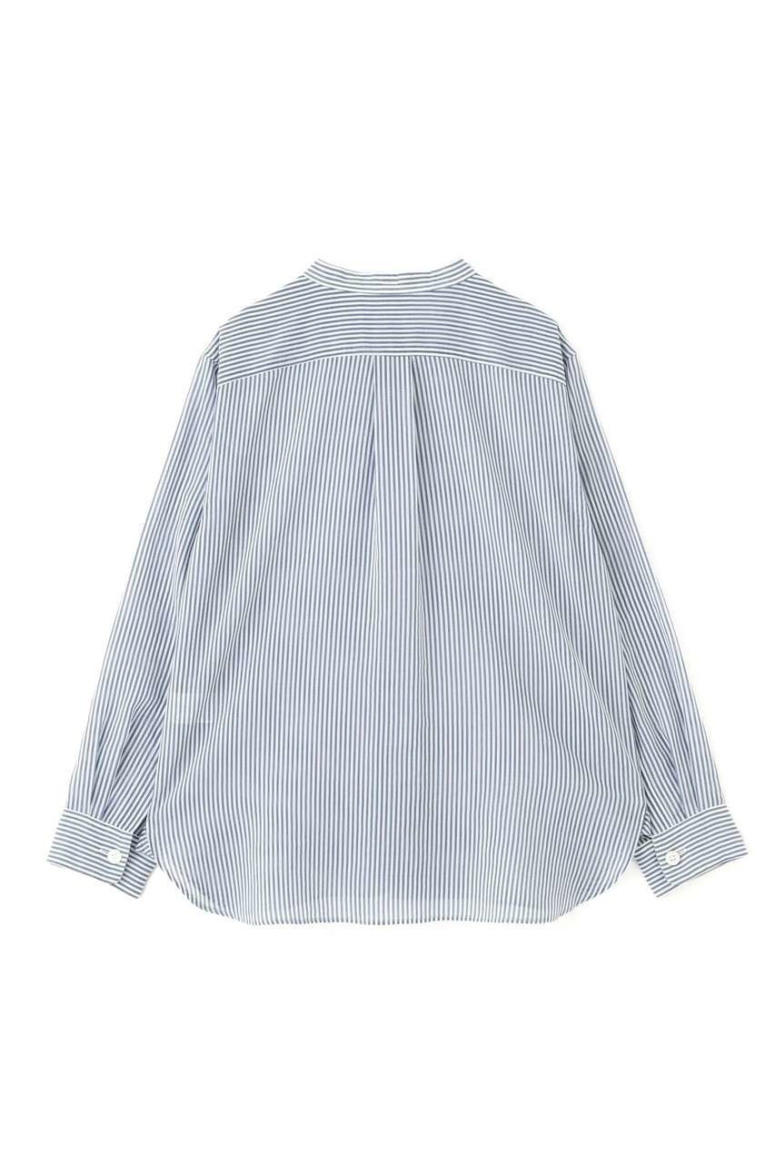 【マーガレットハウエル/MARGARET HOWELL】のCOTTON SILK STRIPE SHIRT 人気、トレンドファッション・服の通販 founy(ファニー) ファッション Fashion レディースファッション Fashion for Women トップス・カットソー Cut & Sew Tops シャツ・ブラウス・オフィスカジュアル Elegant Blouses & Button-Ups なめらか Smooth, Silky Texture シルク Silk, 100% Silk ストライプ Stripe, Striped Pattern スリーブ Sleeve, Long Sleeve / Short Sleeve バランス Balance, Style Balance ロング Long, Long-Length ロンドン London Style, British Inspired エレガント 上品 Elegant 定番 Standard, Basic Item 新作・新入荷 New Arrivals / New In other-6|ID: prp329100004873931 ipo3291000000036353830