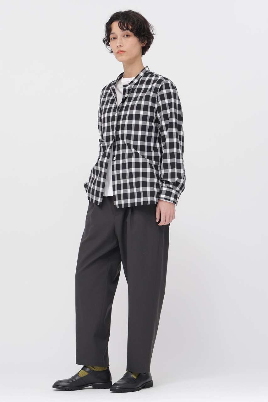 【マーガレットハウエル/MARGARET HOWELL】のCOTTON CHECK SHIRT 人気、トレンドファッション・服の通販 founy(ファニー) ファッション Fashion レディースファッション Fashion for Women トップス・カットソー Cut & Sew Tops シャツ・ブラウス・オフィスカジュアル Elegant Blouses & Button-Ups スリーブ Sleeve, Long Sleeve / Short Sleeve チェック Check, Plaid, Tartan バランス Balance, Style Balance モノトーン Monotone, Black and White ロング Long, Long-Length 定番 Standard, Basic Item 新作・新入荷 New Arrivals / New In other-2|ID: prp329100004873934 ipo3291000000036353854