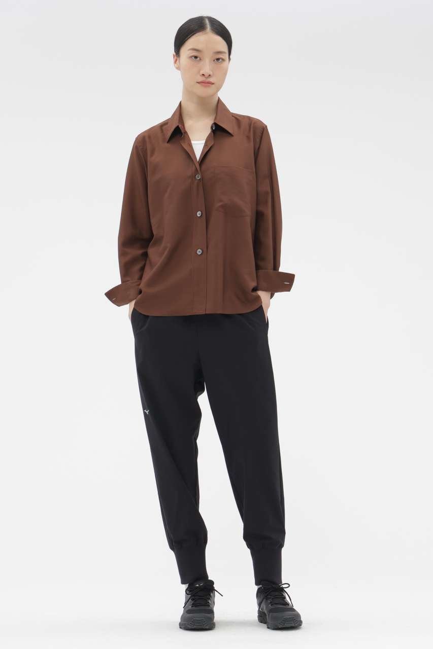 【マーガレットハウエル/MARGARET HOWELL】のSTRETCH POLYESTER TROUSERS 大人の最旬トレンドファッション＆コーディネート founy(ファウニー) 　ファッション　Fashion　レディースファッション　Fashion for Women　パンツ　Pants & Trousers　コレクション　Collection, Seasonal Line　ストレッチ　Stretch, Stretchy Fabric　プリント　Print, Printed Pattern　マーガレット　Marguerite, Daisy Pattern　軽量　Lightweight, Ultra Light　 other-1|ID: prp329100004873939 ipo3291000000036873777