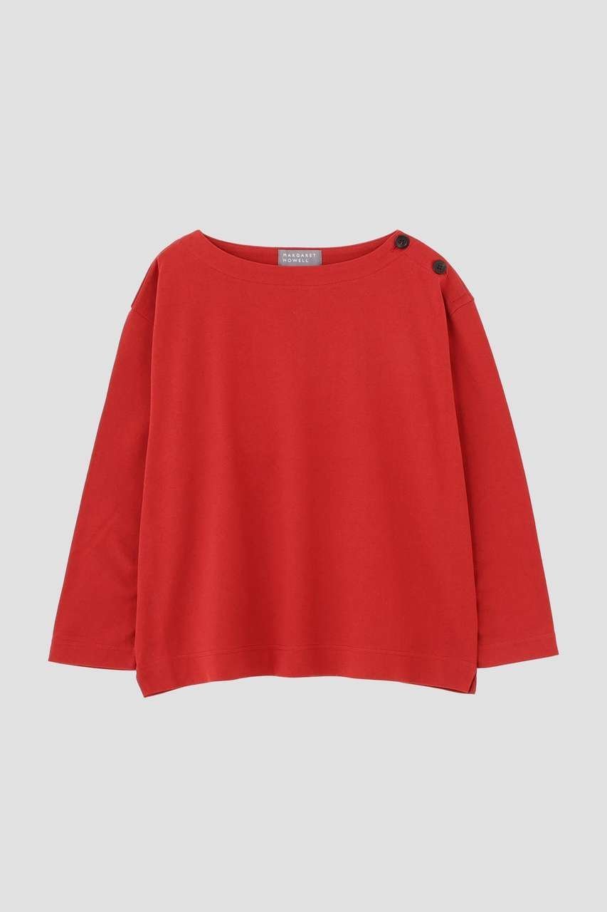 【マーガレットハウエル/MARGARET HOWELL】のTOUGH COTTON JERSEY TOP 人気、トレンドファッション・服の通販 founy(ファニー) ファッション Fashion レディースファッション Fashion for Women トップス・カットソー Cut & Sew Tops シャツ・ブラウス・オフィスカジュアル Elegant Blouses & Button-Ups ロングTシャツ・Tシャツ Longline T-Shirts & Tees カットソー・ベーシックTシャツ Cut-and-Sewn Tops / Stretch Tees & Basics ショルダー Shoulder, Shoulder Strap スリーブ Sleeve, Long Sleeve / Short Sleeve バランス Balance, Style Balance ロング Long, Long-Length 新作・新入荷 New Arrivals / New In other-5|ID: prp329100004873941 ipo3291000000036353906