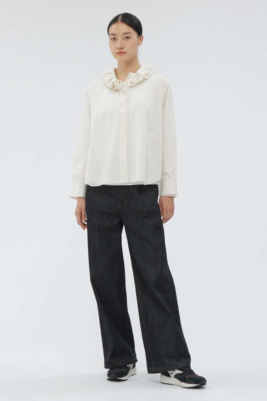 【マーガレットハウエル/MARGARET HOWELL】のORGANIC COTTON DENIM TROUSERS 人気、トレンドファッション・服の通販 founy(ファニー) 　ファッション　Fashion　レディースファッション　Fashion for Women　パンツ　Pants & Trousers　デニム　Denim, Jeans Material　ワイド　Wide, Wide Fit　ヴィンテージ　Vintage Style　新作・新入荷　New Arrivals / New In　 other-1|ID: prp329100004873944 ipo3291000000036353930