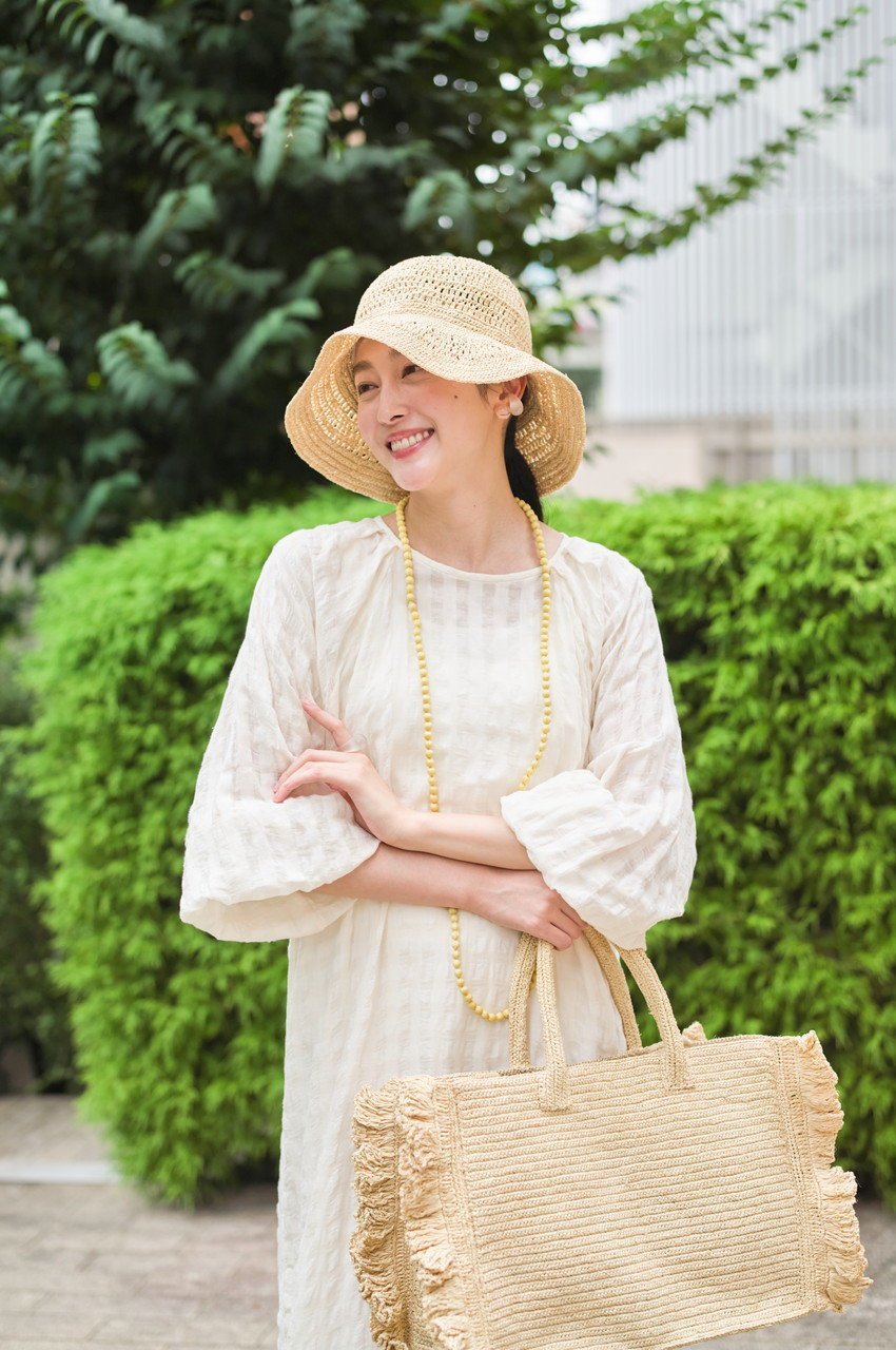 【プリスティン/PRISTINE】のラフィアフリルトートバッグ 人気、トレンドファッション・服の通販 founy(ファニー) 　ファッション　Fashion　レディースファッション　Fashion for Women　バッグ　Bags　トートバッグ　Tote Bag, Large Shoulder Bag　フリル　Frill, Ruffle　ポケット　Pocket, Pocket Detail　モチーフ　Motif, Design Theme　ラフィア　Raffia, Natural Straw　新作・新入荷　New Arrivals / New In　other-8|ID: prp329100004873950 ipo3291000000036353994