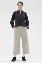 【マーガレットハウエル/MARGARET HOWELL】のCOTTON TWILL TROUSERS 人気、トレンドファッション・服の通販 founy(ファニー) ファッション Fashion レディースファッション Fashion for Women パンツ Pants & Trousers ツイル Twist, Twisted Detail バランス Balance, Style Balance フォルム Silhouette, Form プリーツ Pleats, Pleated 新作・新入荷 New Arrivals / New In thumbnail グリーン|ID: prp329100004873958 ipo3291000000036354037