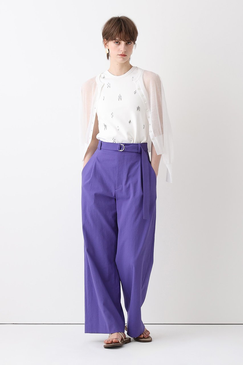 【アルアバイル/allureville】のシェルタリングタックワイドパンツ 人気、トレンドファッション・服の通販 founy(ファニー) 　ファッション　Fashion　レディースファッション　Fashion for Women　パンツ　Pants & Trousers　ストレート　Straight, Straight Cut　メタル　Metal, Metal Parts　ワイド　Wide, Wide Fit　エレガント 上品　Elegant　吸水　Absorbent, Quick-Dry　新作・新入荷　New Arrivals / New In　other-7|ID: prp329100004873962 ipo3291000000036354081