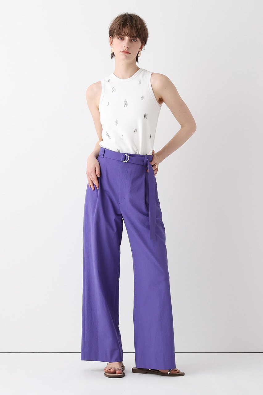 【アルアバイル/allureville】のシェルタリングタックワイドパンツ 人気、トレンドファッション・服の通販 founy(ファニー) 　ファッション　Fashion　レディースファッション　Fashion for Women　パンツ　Pants & Trousers　ストレート　Straight, Straight Cut　メタル　Metal, Metal Parts　ワイド　Wide, Wide Fit　エレガント 上品　Elegant　吸水　Absorbent, Quick-Dry　新作・新入荷　New Arrivals / New In　other-8|ID: prp329100004873962 ipo3291000000036354082